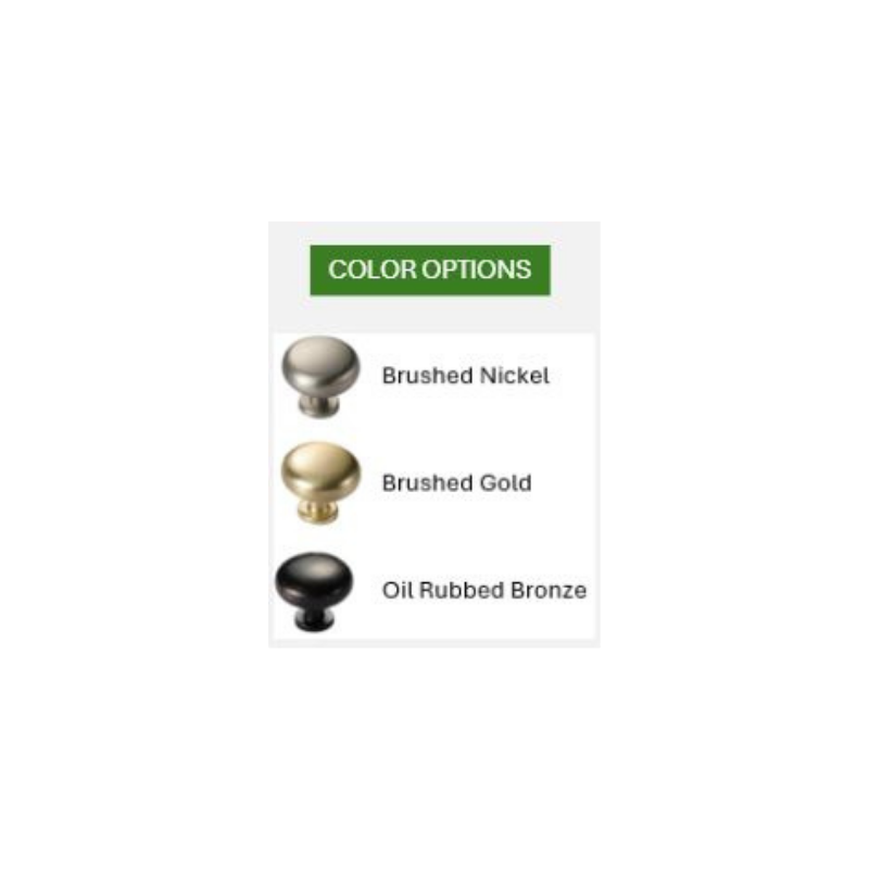 Zinc Alloy Round Knob #PC383