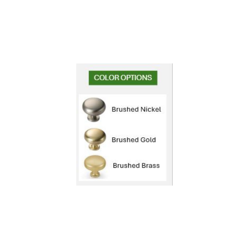 Zinc Alloy Cabinet Knob #PC618