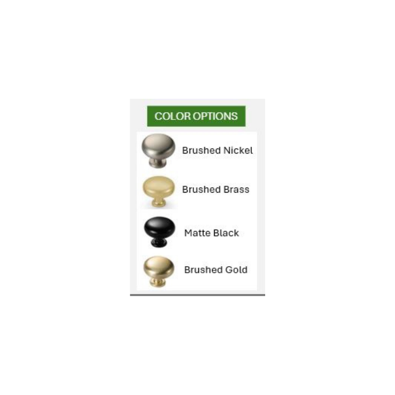 Zinc Alloy Knob #PC806