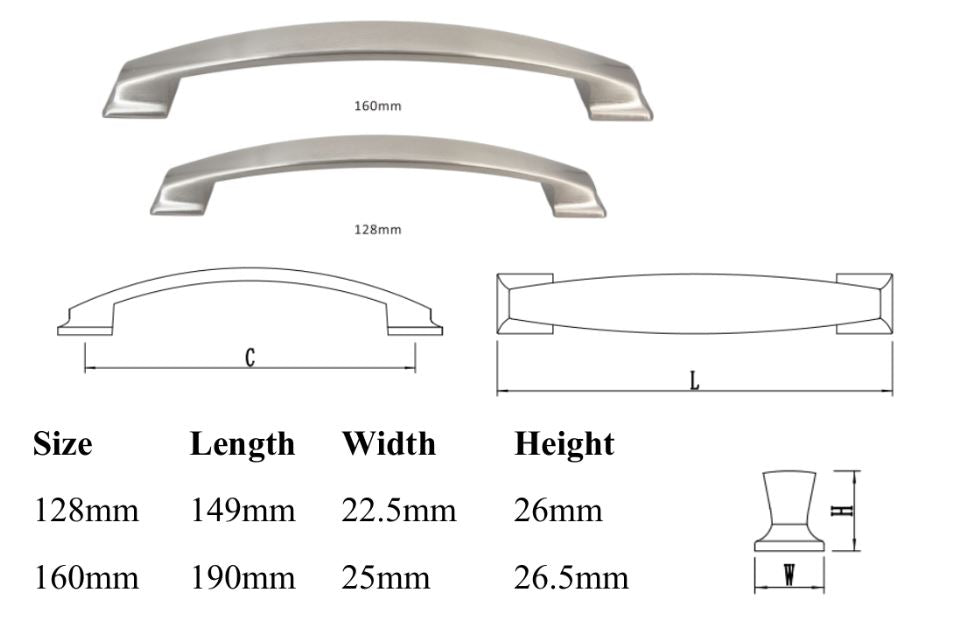 Contemporary Arched Pull #PC547