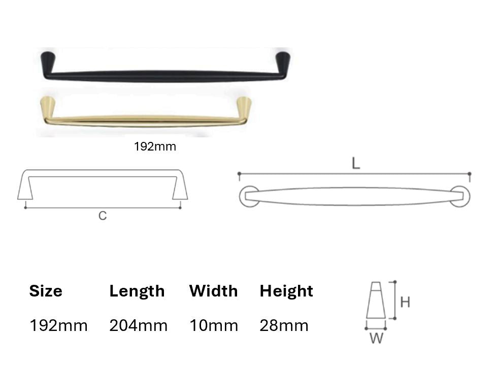 Zinc Alloy Cabinet Bar Pull #PC1831-Special Order